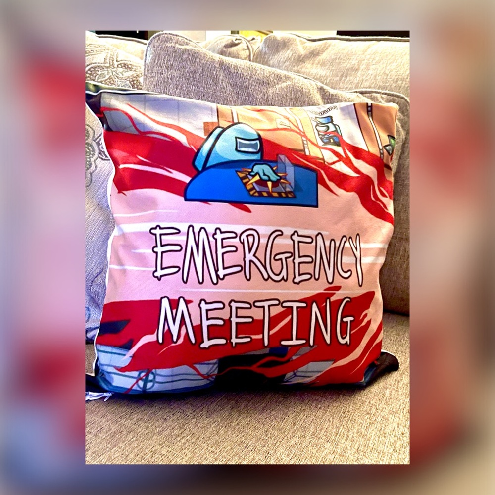 New Among us zippered pillow case cover